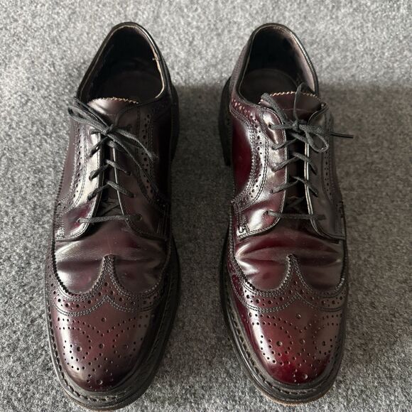 British Walkers Custom Burgundy Wingtip Brogue Dress Shoes 9.5 B Leather Oxford main image 10